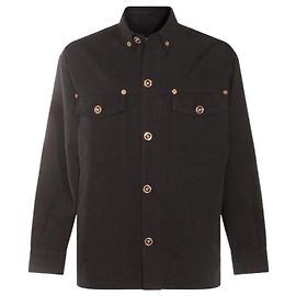 Versace Gabarine Wool Blouson Black
