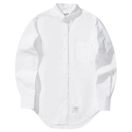 Thom Browne Camisa clássica de algodão Oxford Branco