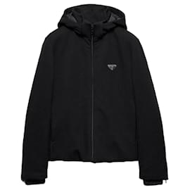 Prada Stretch Technical Fabric Jacket Black