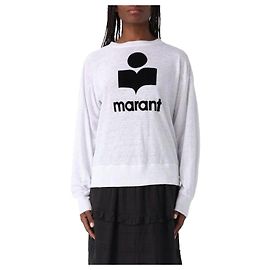 Isabel Marant Leinen Langarm-T-Shirt Weiß