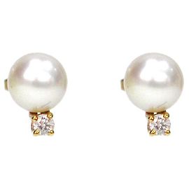 Tiffany & Co Orecchini in perle e diamanti D'oro