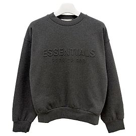 Fear of God Klassischer Sweatshirt mit Besticktem Logo Anthrazit Braun