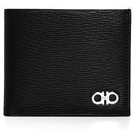 Salvatore Ferragamo Schwarze Herren Geldbörse Bi-fold Schwarz