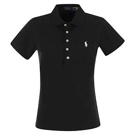 Ralph Lauren Polo-Shirt aus Stretch-Baumwolle Schwarz
