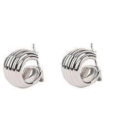 Salvatore Ferragamo Gancini Earring Silvery