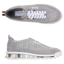 Thom Browne Tênis de Algodão Marrom
