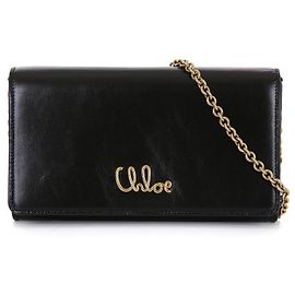 Chloé Bolsa transversal icônica em couro brilhante Preto