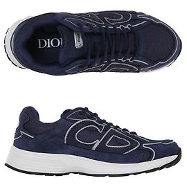 Dior Countdown Leather Sneakers Blue