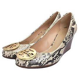 Tory Burch Python-Muster Keilabsatzschuhe Mehrfarben