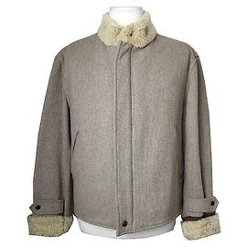 Giacca da uomo con zip Emporio Armani senape Marrone