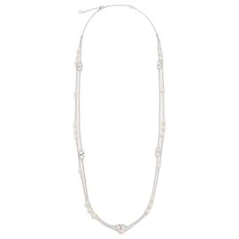 Valentino Colar de Assinatura com Logo Branco
