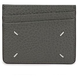 Maison Martin Margiela Stitched Logo Card Wallet Brown