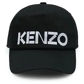 Kenzo Logo Printed Cap Black