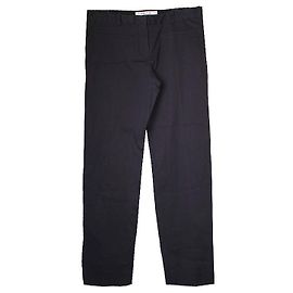 Dior Pantalones de algodón navy Christian Negro