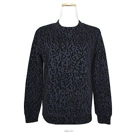 Claudie Pierlot Leopard Sweatshirt Blau