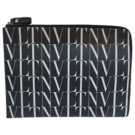 Valentino Bolso Clutch VLTN Blanco