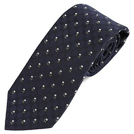 Gucci Corbata de jacquard de seda Azul