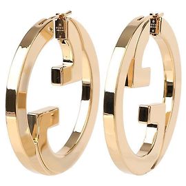 Gucci Orecchini a cerchio ritagliati Blondie: D'oro