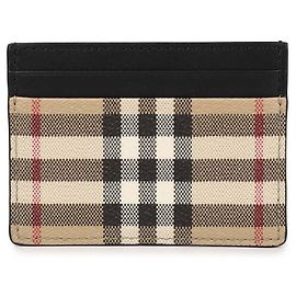Burberry Check Card Case Brown