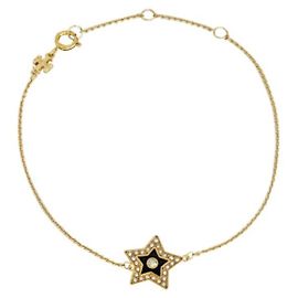 Tory Burch KIRA Strap Chain Bracelet Black