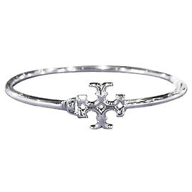 Tory Burch Bracciale a cerniera Kira Eleanor Argento Argento