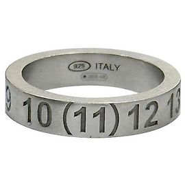 Maison Martin Margiela Nuevo Anillo de Logo Numérico Plata