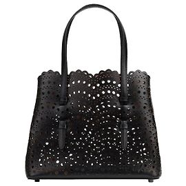 Alaïa Sac fourre-tout Mina Wave Lux Noir Noir