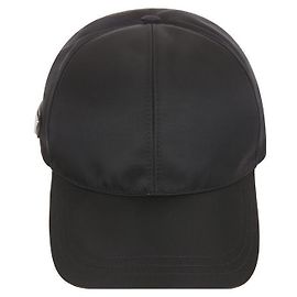 Prada Side Triangle Logo Baseball Cap Black