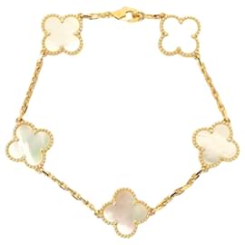 Van Cleef & Arpels Van Cleef Arpels Vintage Alhambra Bracelet White