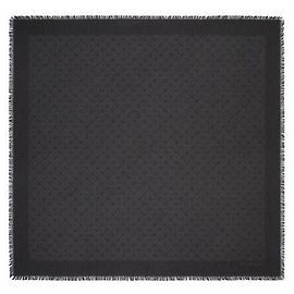 Tory Burch Sciarpa da viaggio in jacquard con monogramma Nero
