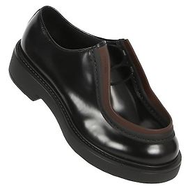 Prada Mocassini in pelle spazzolata Nero