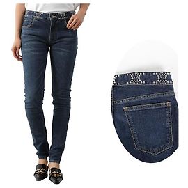 Céline Triope Stud Neo Skinny Jeans Schwarz