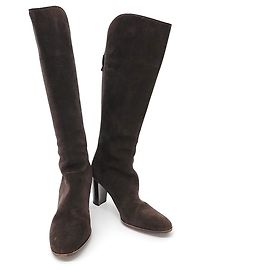 Botas longas de camurça Loro Piana Marrom