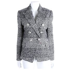 Giacca Houndstooth Balmain Bianco