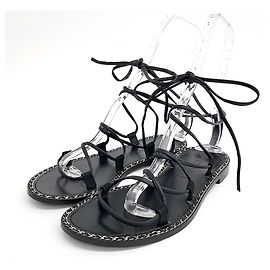 Sandali con cinturino Chanel Nero
