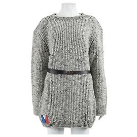 Louis Vuitton Strickkleid Braun