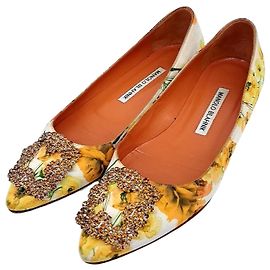 Scarpe Flat Manolo Blahnik Giallo