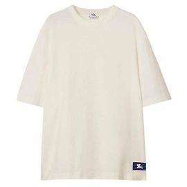 Burberry Kurzarm-T-Shirt aus Baumwolle Weiß