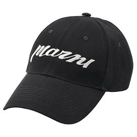 Marni Twill-Baseballcap mit gesticktem Logo Schwarz