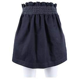 Saia com faixas Hermès Azul