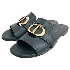 Pantoufle Montaigne Christian Dior Vert