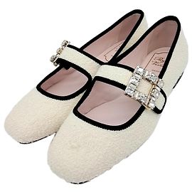 Chaussures Plates Roger Vivier Blanc