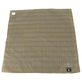 Burberry Logo Check Pattern Handkerchief Light Khaki Brown