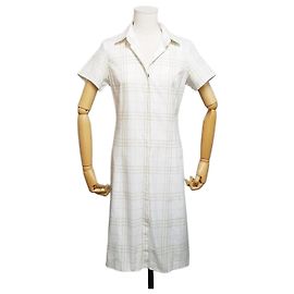 Burberry Kurzarmkleid Braun