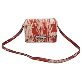 Salvatore Ferragamo Python Pattern Joan Bag Red