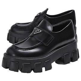 Prada Monolith Loafers Black
