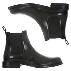 Dior Herren Embassy Leder Chelsea Stiefel Schwarz