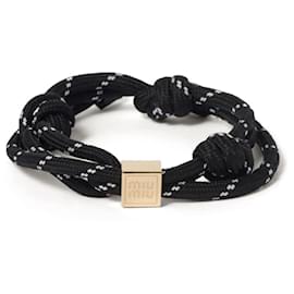 Miu Miu Code Armband Schwarz Schwarz
