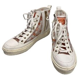 Louis Vuitton Tênis altos Stella para mulheres Branco