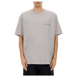 Comme Des Garcons Camiseta de algodón con lettering de logo FO Castaño
